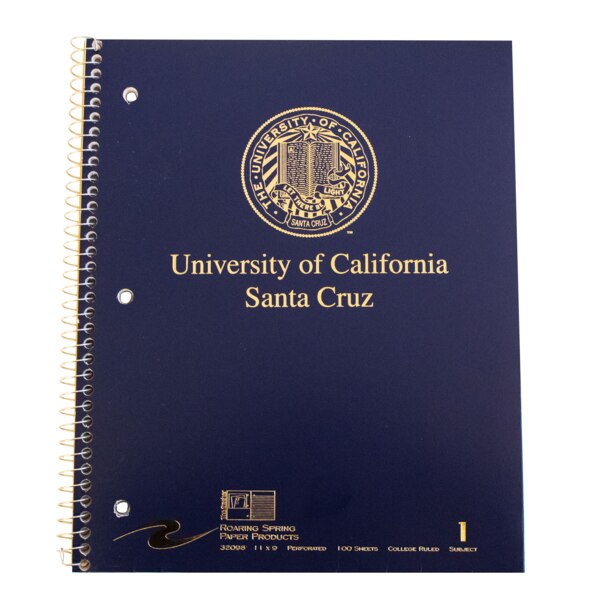 UCSC SEAL 1-SUB DARK BLUE NOTEBOOK