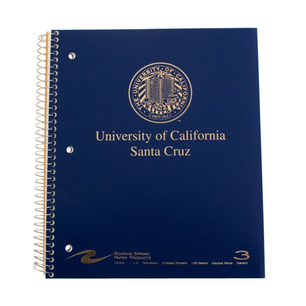 Ucsc Seal 3-sub Dark Blue Notebook